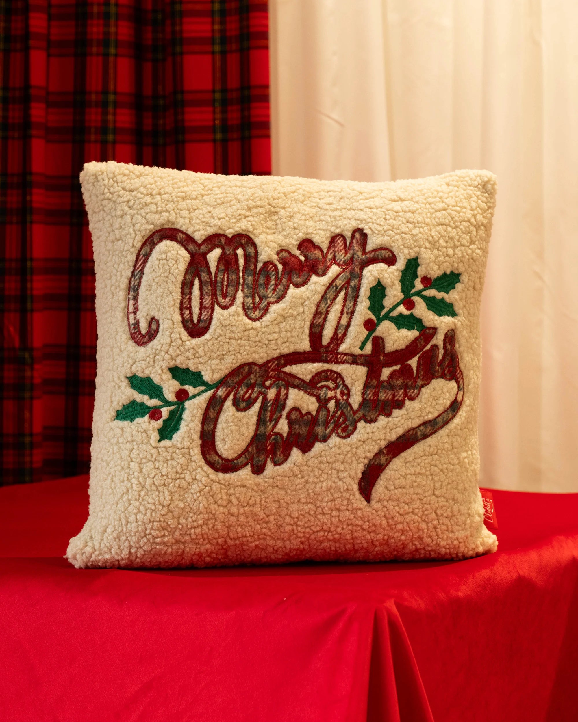 Cuscino Merry Christmas Furry