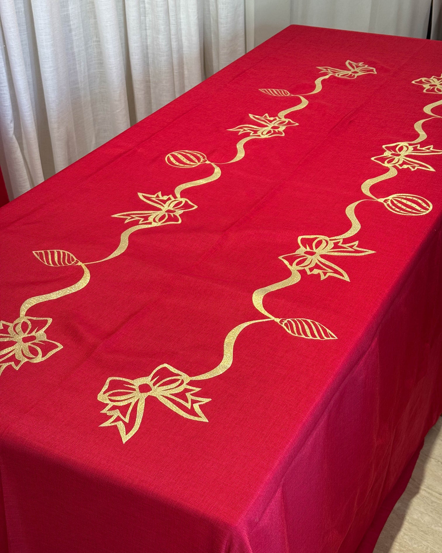 Tovaglia rosso natale