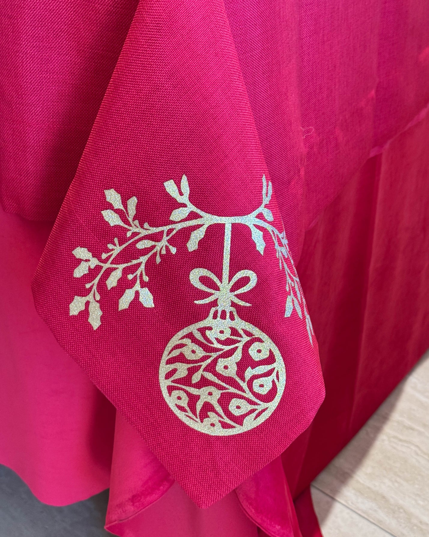 Tovaglia rosso natale